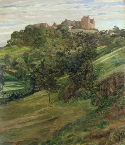 Castello di Lichtenberg in Odenwald, 1900 da Heinrich Wilhelm Truebner